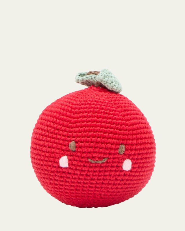 Apple Crochet Rattle Toy